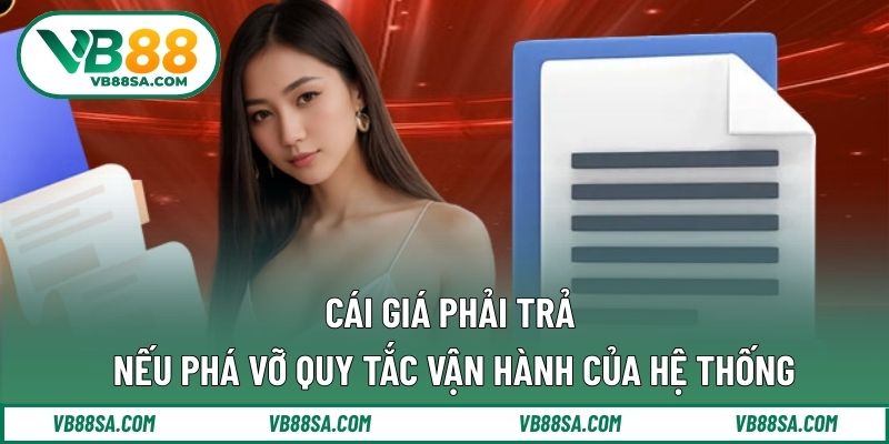 Cái giá phải trả nếu phá vỡ quy tắc vận hành của hệ thống